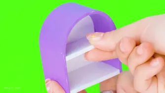 ساخت خانه پنک کوچولوی خرگوشی با تخت خواب جذاب از خاک رزینی و کارتن ❤️ ساخت خودمانی