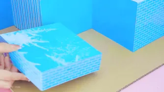ساخت خانه زیبای صورتی با اتاق شاهزاده‌ای، مجموعه آرایشی زیبا ❤️ ساخت اشیاء کوچک خود