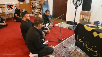 مراسم عزاداری افغان‌های مقیم آلمان در شب هفتم محرم