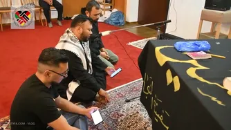 مراسم عزاداری افغان‌های مقیم آلمان در روز نهم محرم