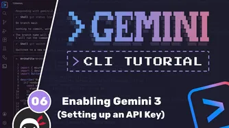 آموزش Gemini CLI — قسمت ۶: افزودن کلید API