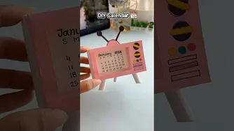 ساخت تقویم ۲۰۲۶ به‌سبک DIY — ویدیوی کوتاه هنر و صنایع‌دستی