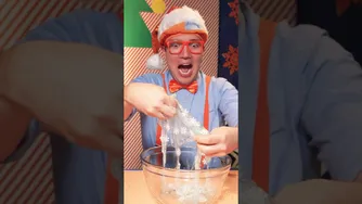 وقت ساخت اسلایم زمستانی شد❄️! ساخت اسلایم با بلیپی — کلیپ کوتاه