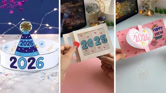 ۱۰ کاردستی ساده و شیک با کاغذ برای سال نو — DIY و پروژه مدرسه (موکتا)
