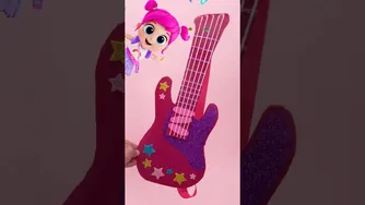 پرنسسِ راک‌استار و پاپ‌استار! 🎸 ساخت آسان گیتار کاغذی برای بچه‌ها (1-2-3 Little Angel)