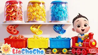 یادگیری رنگ‌ها با خوراکی‌ها ✨ | قسمت ۲۳۷ — دونات و آب‌نبات چوبی | LiaChaCha Nursery