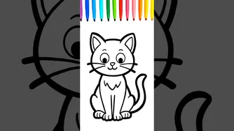 نقاشی و طراحی گربه‌بچه‌ای جالب 😻