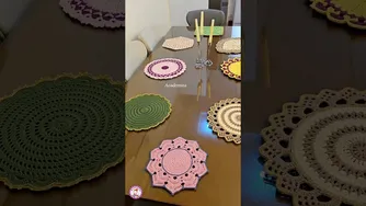 آموزش قلاب بافی رومیزی و زیربشقابی - آسان و جذاب