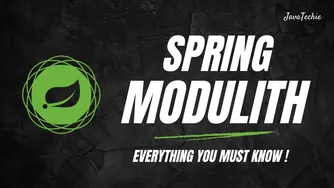 امکانات پیشرفته Spring Modulith 🔥: ویژگی‌های ضروری برای مدولاریت واقعی @Javatechie