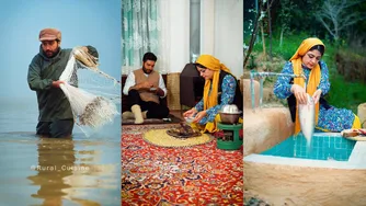 ماهیگیری در دریای خزر و تهیه یک شام سنتی برای نوروز