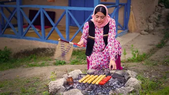 کباب کوبیده مرغ خوشمزه و معطر | غذاهای روستایی