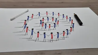 نقاشی ساده ۳ بعدی باillusion روی کاغذ