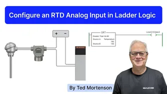 چگونه ورودی آنالوگ RTD را در منطق پله‌ای PLC تنظیم کنیم