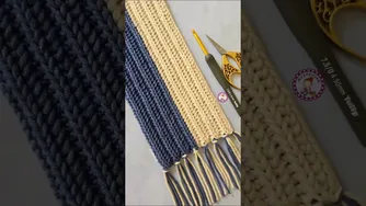 آموزش کامل بافت شال گردن و شال قلاب بافی در کانال ما 😘