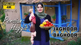 آشپزی دیس روستایی با کبد، ریه، قلب و کلیه بره در ساج | ویلا