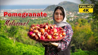 طرز تهیه رب انار در یک روستای ایرانی | زندگی روستایی در ایران