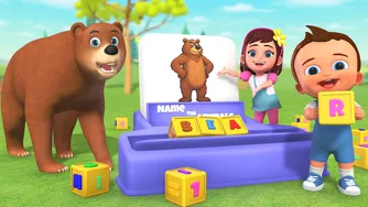 یادگیری اسم حیوانات 🐻 با پازل حروف الفبا | بازی حدس abc سرگرم‌کننده برای کودکان