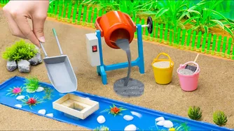 ساخت تراکتور کوچک DIY خلاقانه‌ترین و مدرن برای ساخت پل بتنی | BonBon Creato