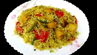 طرز تهیه پلوی ترکاری خوشمزه و خاص افغانی