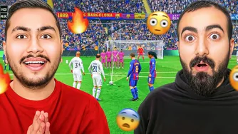 چالش ۱۰۰ ضریه ایستگاهی با اسطوره‌های بارسلونا و رئال مادرید به همراه احمد🔥🤯