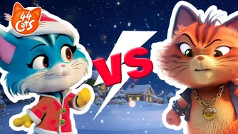 ۴۴ گربه | درخشش یا رئیس: کی برنده می‌شود؟ 🎅⚡😈