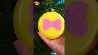 آموزش درست کردن توپ‌های کریسمس به سبک ۴۴ گربه 😻🎄✨ یک کاردستی آسان برای بچه‌ها