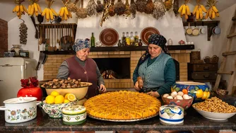 باقلوا گردویی سنتی آذربایجان؛ طعم اصیل شرق