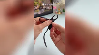 آموزش ساده ساخت پاپیون بی‌نقص 🎀✨
