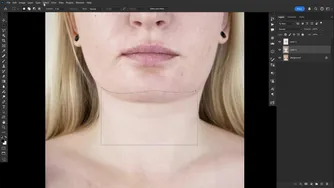 آموزش حذف غبغب با فتوشاپ