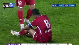 پخش زنده نیمه اول مسابقه استقلال و نساجی