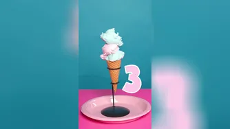 Stack 'Em Up! 🍧 Little Angel Ice Cream Challenge & Healthy Eating Habits kids