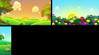 Catch Me If You Can HHMT + Little Red Car Educational Cartoon Videos for Kids