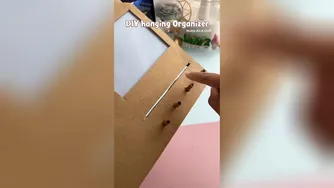 DIY Hanging Organizer 😍✨ shorts art diy craft muktaartandcraft youtubeshor