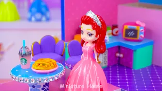 ساخت خانه مرمید هلو کیت ی با لغزش رنگارنگ، آکواریوم اطراف ❤️ DIY مینیاتوری