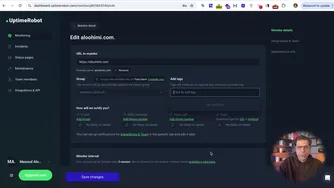 مانیتورینگ سایت با Uptime Robot — راهنمای سریع و ر ایگان