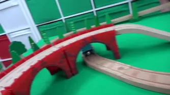 Thomas and Bertie Race on This Epic Wooden Railway Build