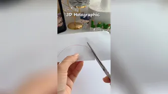 3D holographic 😱✨ shorts art diy craft youtubeshorts