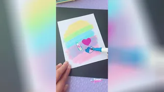 DIY ￼Cute notebook with water 💦 tonniartandcraft love craft art diy