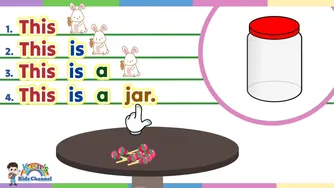 Learn to Read a Sentence "This is a Jar" | English Reading Lesson for Nursery an