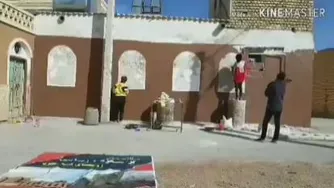 بازسازی دیوار کنار اقامتگاه