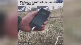 شارژ گوشی با توربین بادی همراه📲🔋