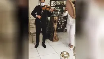 اجرای زیبا دف و ویولن