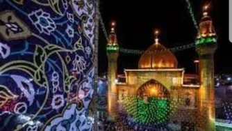 تعویض پرچم حرم امیرالمومنین(ع) به مناسبت ایام شهادت ایشان