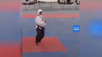 بانوی تکواندو کار نیجریه ای ، در حالی که 8 ماهه باردار بود مدال طلا گ