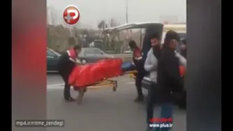 گفتگوی تلفنی با نماینده اورژانس درباره سقوط بیمار از آمبولانس