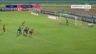 خلاصه بازی استقلال خوزستان 1 - نساجی مازندران 4