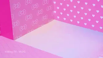ساخت خانه پنک خرگوش با بهترین تخت از خاک رزینی و کارتن ❤️ آموزش ساخت خودمانی
