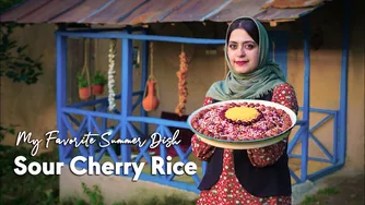 برنج آلبالو ترش🍒 | غذای تابستانی محبوب من | غذای اصیل ایرانی
