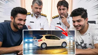 🚨 حرکت نمایشی خطرناک 206 در خلاف جهت 😳 واکنش پلیس و هنرآموزان پایه یک