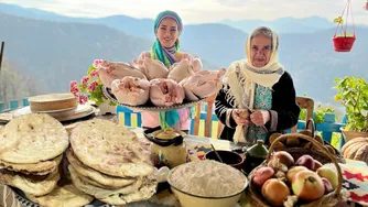 مرغ تندوری و نان‌های تازه: زندگی و آشپزی در دهکده‌های کوهستانی